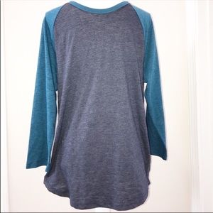 Mens Old Navy Blue Baseball Shirt Size Medium